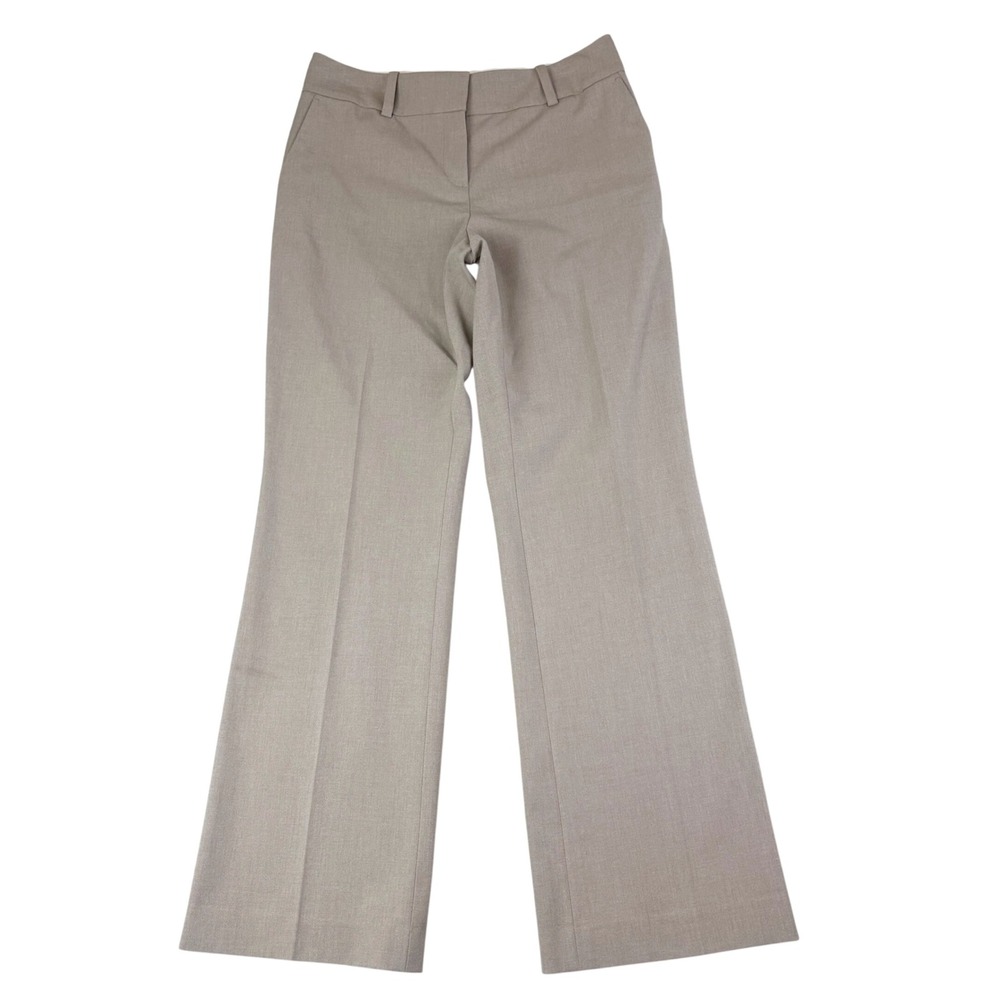 Ann Taylor 4P Taupe Brown Wide Leg Dress Pants Professional Career Trousers